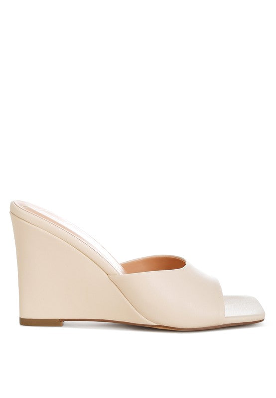 Shiloy Recycled Vegan Leather Wedges