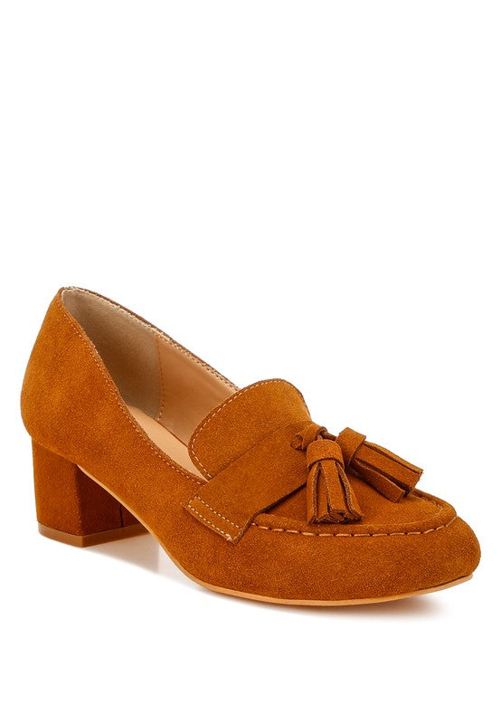 Shaibel Tassel Suede Loafers