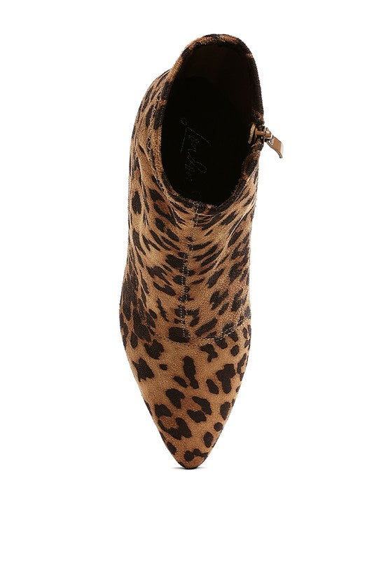 Yara Microfiber Wedge Booties
