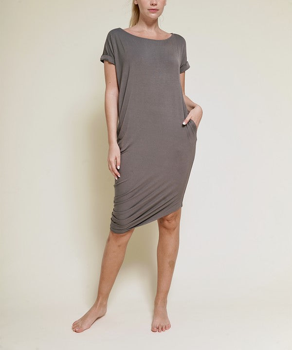 Thala Bamboo Asymmetrical Midi Dress