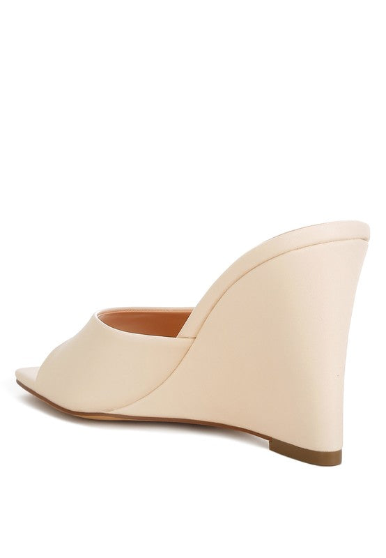 Shiloy Recycled Vegan Leather Wedges