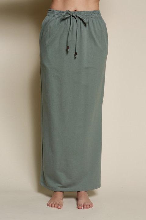 Adara Hemp Slit Maxi Skirt