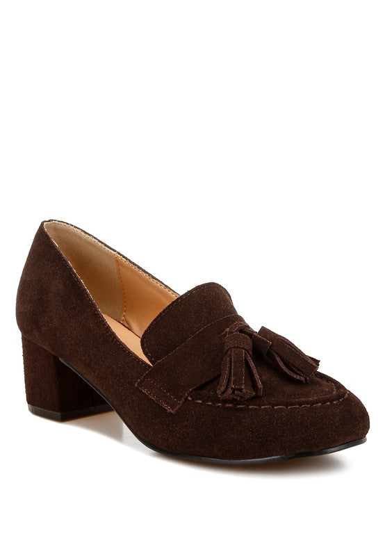 Shaibel Tassel Suede Loafers