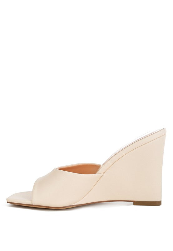 Shiloy Recycled Vegan Leather Wedges