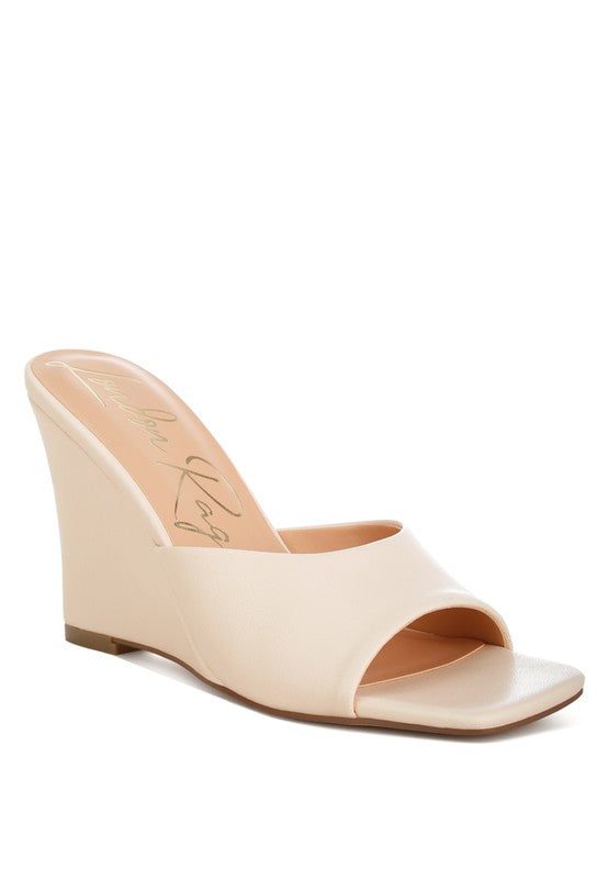 Shiloy Recycled Vegan Leather Wedges
