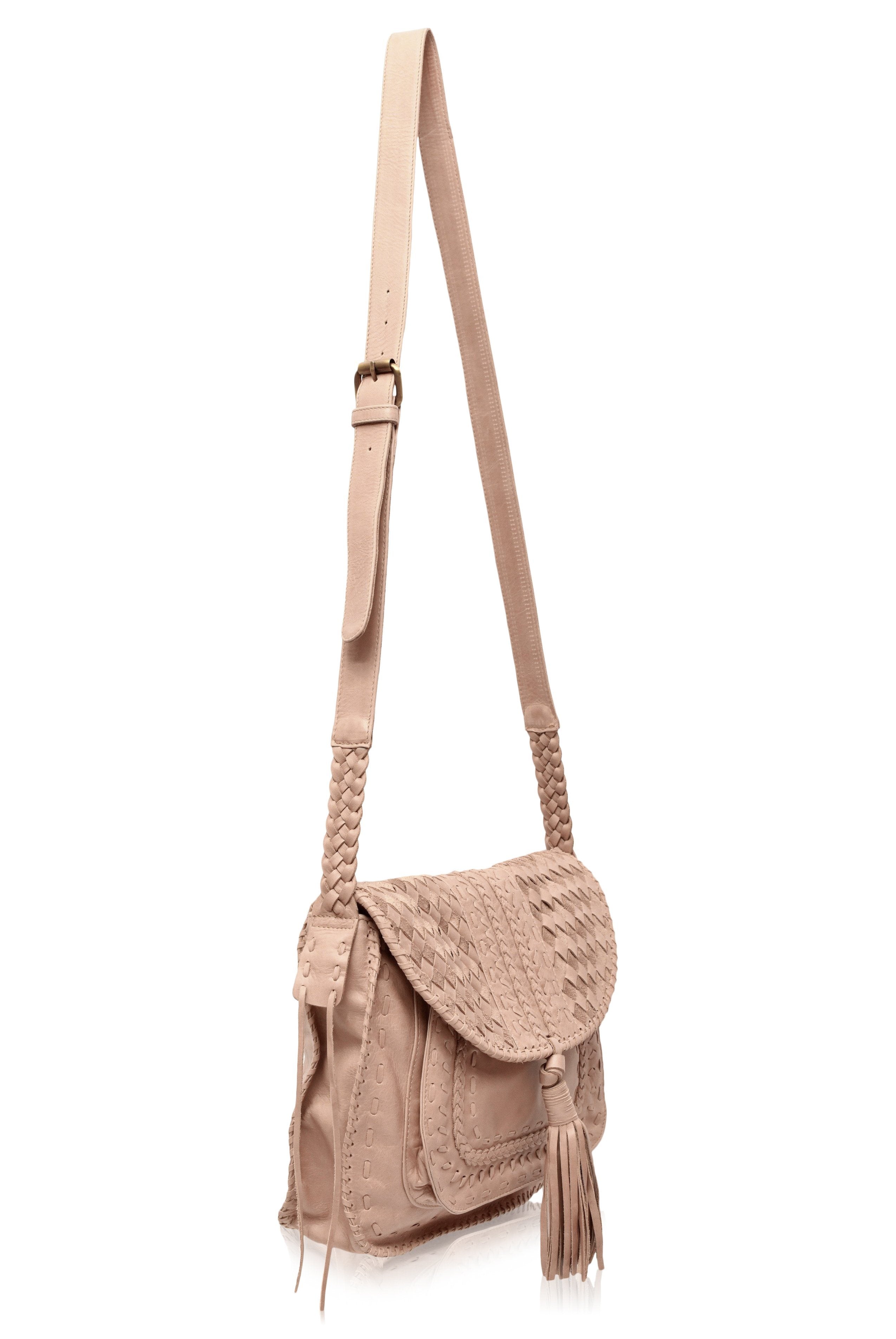 San Tropez Leather Saddle Bag