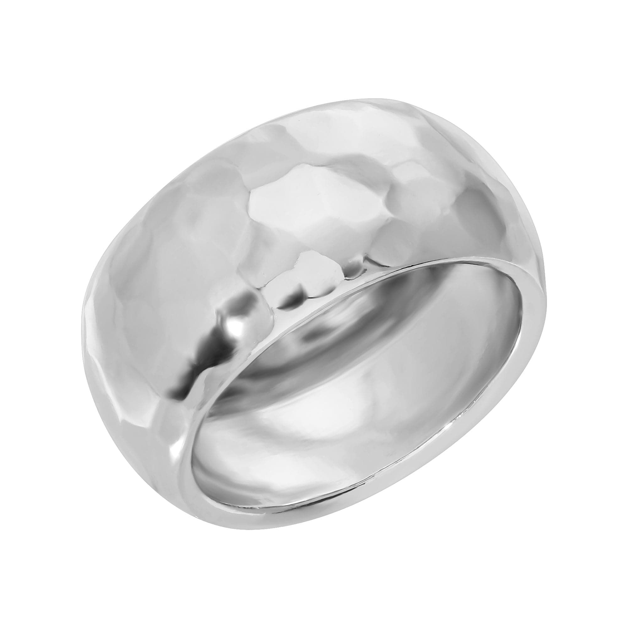 Ana Hammered Domed Ring