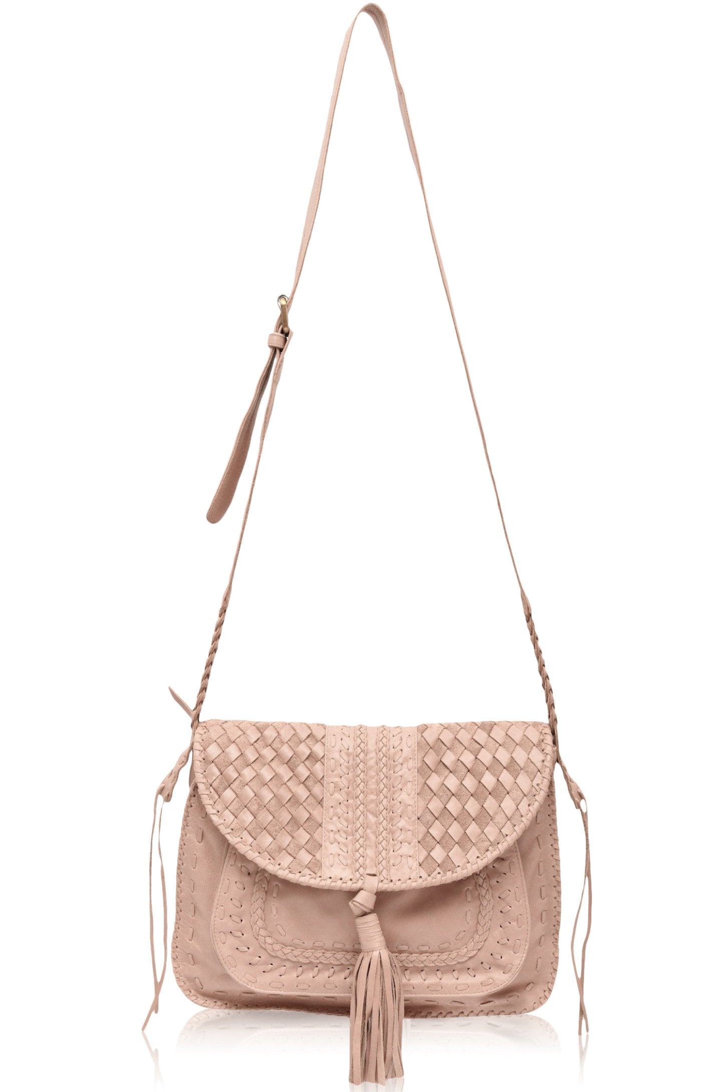 San Tropez Leather Saddle Bag