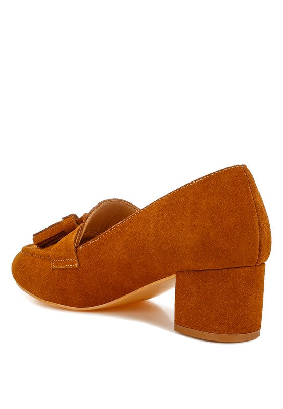 Shaibel Tassel Suede Loafers