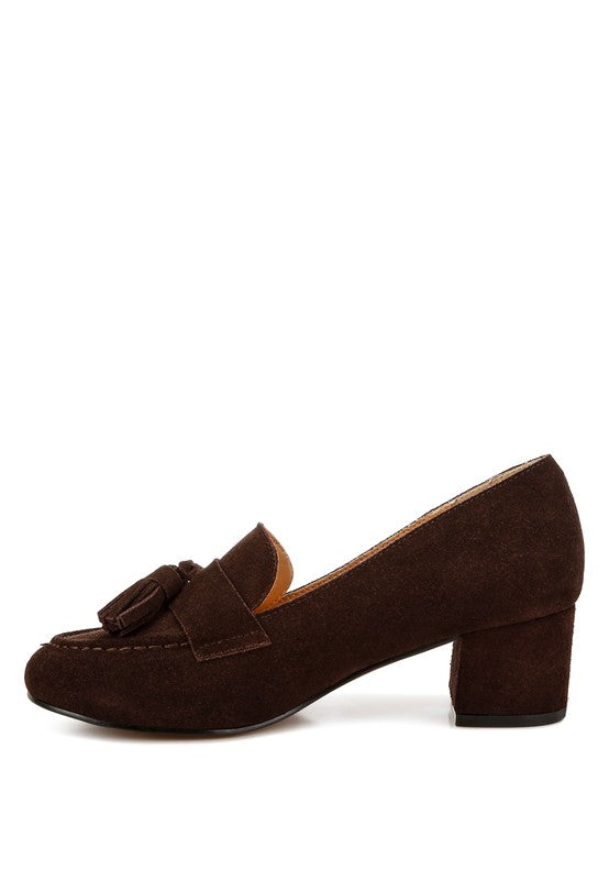 Shaibel Tassel Suede Loafers