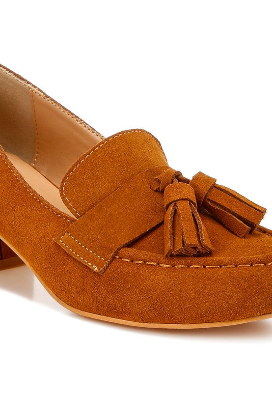 Shaibel Tassel Suede Loafers