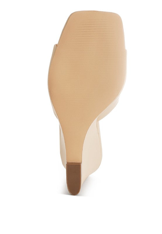 Shiloy Recycled Vegan Leather Wedges