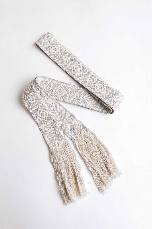 Woven Aztec Waist Belt