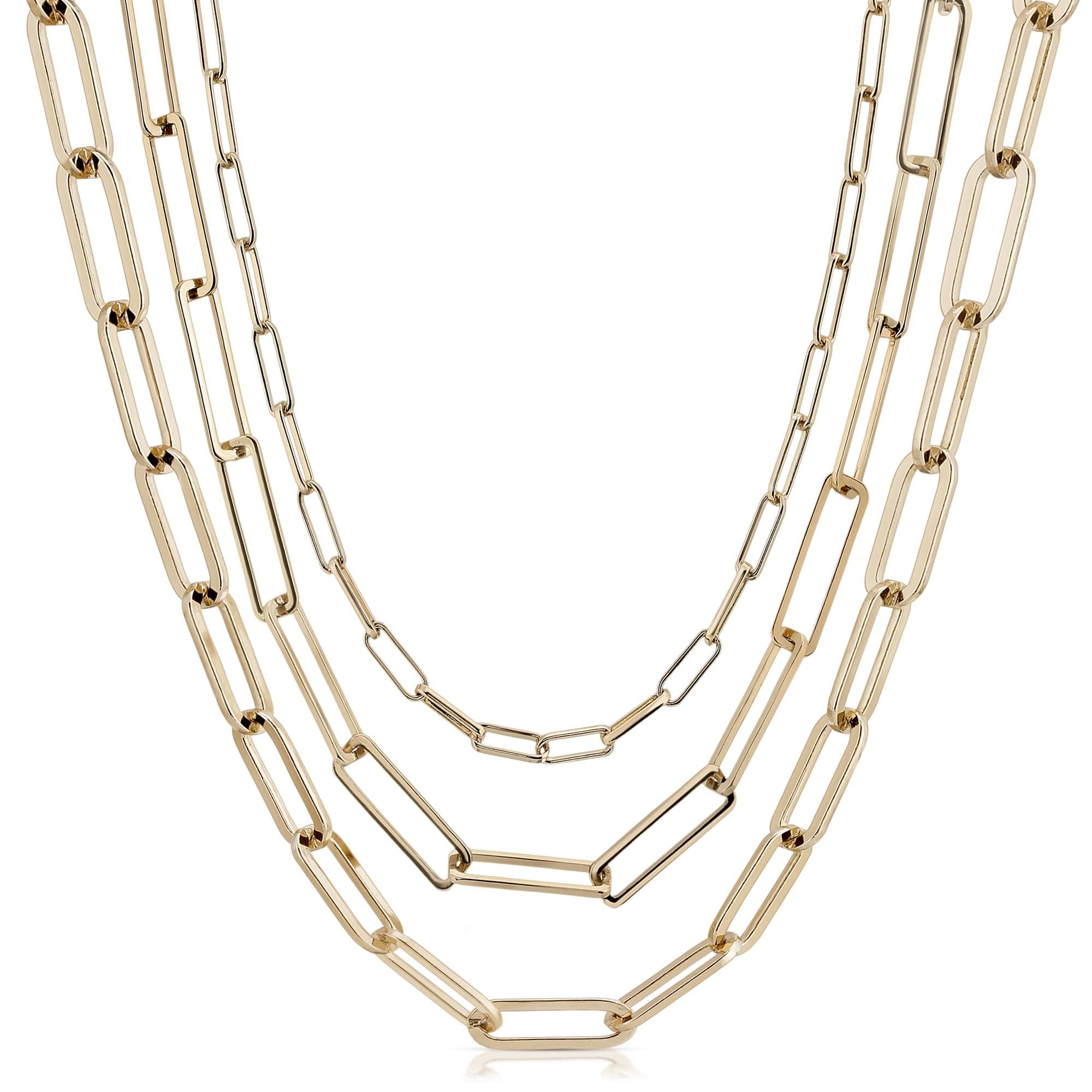 Chana Triple Layer Chain Necklace